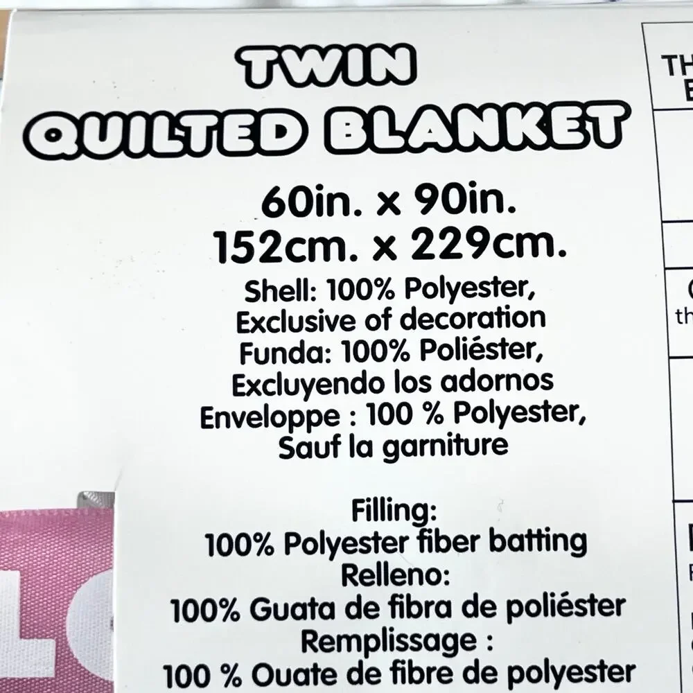 Hello Kitty and Friends Twin Quilted Blanket 60